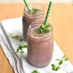 Very Berry Green Smoothie with Liberté Mediterranée Yogurt