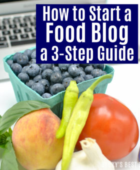 How to Start a Food Blog! A quick and easy 3-Step Guide to help get your very own website up and running in 15 minutes or less! Start blogging today! | beckysbestbites.com