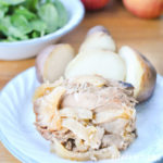 Slow Cooker Apple, Roasted Garlic & Herb Pork Loin